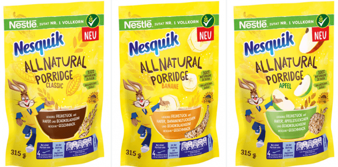 Nesquick porridge