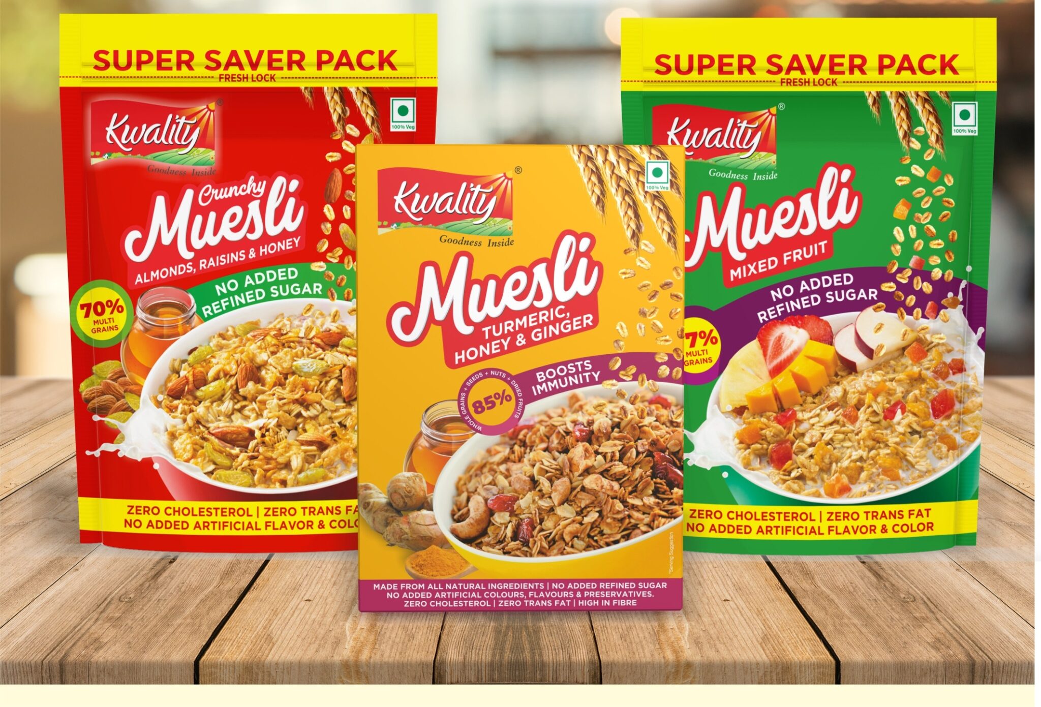 Kwality Foods' muesli breakfast range with immunityboosting ingredients