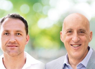 Pasha Solel, Senior Business Development Managerof Michelman(Left) and Gianluigi Rankin, Michelman’s Global Marketing Manager for Digital Printing (Right)