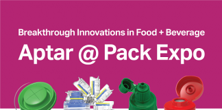 Aptar will showcase its various range of caps and dispensing solutions at Pack Expo 2022.