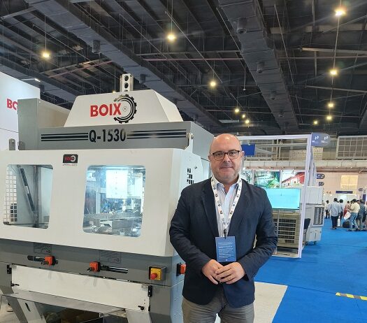 Boix’ Q-1530 corrugated box forming machine at IndiaCorr Expo Boix