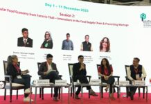 A panel discussion in progress on day 1 of the FoodTekPack conference in Greater Noida