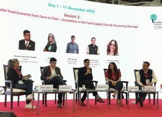 Day 1 of FoodTekPack debates food wastage A panel discussion in progress on day 1 of the FoodTekPack conference in Greater Noida