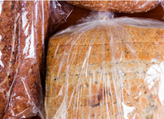 Ultra-thin, recyclable bread bags bread