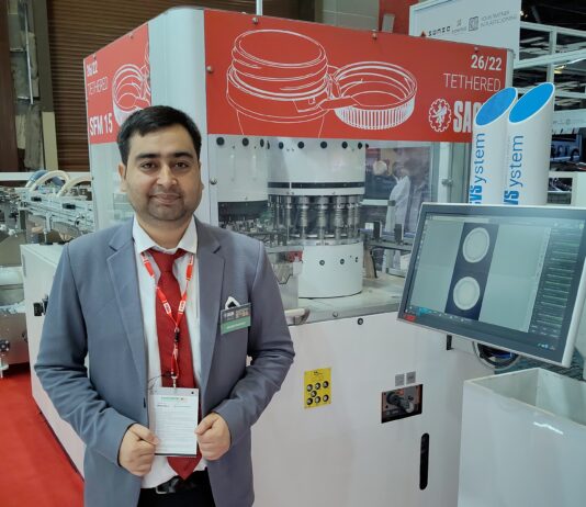 Sacmi’s tethered caps, digital packaging ecosystem at Plastindia 2026 Sacmi