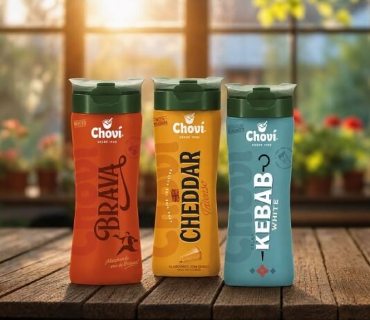Amcor’s flip top closure for Spanish sauce brand Choví Amcor