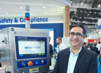 Siddharth Kachroo of Mettler Toledo at Anuga FoodTec in Mumbai. Photo IFB