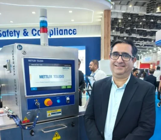 Siddharth Kachroo of Mettler Toledo at Anuga FoodTec in Mumbai. Photo IFB