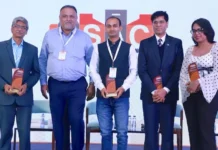 Food packaging drives circular economy shift at PSAC 2026 From L to R: Sudhir Joykar, Joint Director of IIP Mumbai, Sanjay Shah, President Flexible Packaging Industry & Traders Association, Sandip Kumar Ghosh Head of Packaging Development HealthKart, Bhushan Yengande Founder Binder Technology Consultancy and Aakriti Goswami Packaging Manager, Zomato, receiving their mementos at the end of the eCommerce and qCommerce panel discussion at the PSA Conference in Mumbai Photo PSA